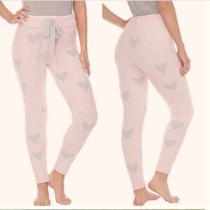 Honeydew glistening hearts chenille soft thick drawstring no elastic waist XXL